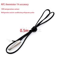 0.5M NTC Thermistor Temperature Sensor Waterproof Probe Wire 10K 1% 3950 For W1209 W1401 Cable NTC Thermistor Sensors WATTY Electronics