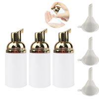 3Pcs Plastic Foaming Pump Bottles 30/50/60 ML Foam Dispenser Mini Empty Refillable Travel Bottles Portable Cosmetic Bottle