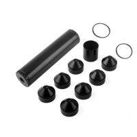 L 6" OD 1.45" Solvent Trap 12x28 2 in 1 Threads Black Metal Gray 7 Cups + Spacer with 2 Rubber O Rings 58-24 Car Fuel Filter