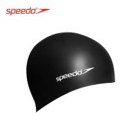 หมวกว่ายน้ำกันน้ำซิลิโคนพิมพ์โลโก้ Speedo/speedo สำหรับวัยรุ่นและเด็กใช้ได้กับเด็กผู้ชายและเด็กผู้หญิง