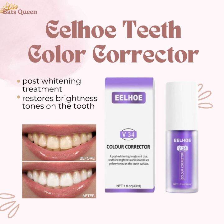 EFFECTIVE 30ML Eelhoe Teeth Whitening Toothpaste Colour Corrector Foam