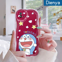 เคส Dienya สำหรับ Realme C20 C11 C20A C11 2021 2020 Narzo 50i การ์ตูนน่ารักโดราเอมอนเนื้อครีมคลื่นขอบนุ่มเคสมือถือกันกระแทกแบบใสโปร่งใสลายกล้องถ่ายรูปที่สร้างสรรค์สีอ่อนโยนฝาครอบป้องกัน