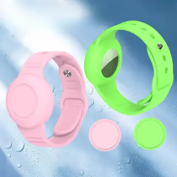 2pcs Airtag Bracelet For Kids Waterproof,silicone Wristband Full