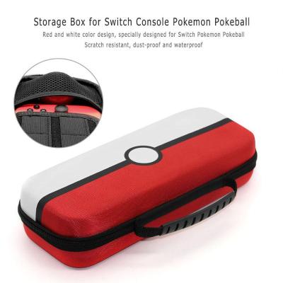 【Limited edition】 กระเป๋าเก็บของเกมเปลือกแข็งกระเป๋ากระเป๋าคาดเอว PU เคสป้องกันแบบพกพาสำหรับเครื่องคอนโซลนินเทนโดสวิทช์ Nintend Pokeball Plus