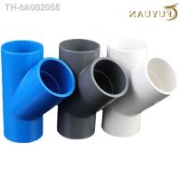 ✹✱❇ ID 20 25 32 40 50 63mm PVC Oblique Tee Connector 45 degree Tilted Three Way Joints Garden Irrigation Y type pipe fittings