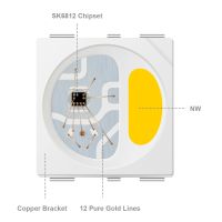 10 ~ 1000Pcs SK6812 (คำ WS2812B) RGBW RGB (ธรรมชาติ/สีขาว/สีขาว) 5050 SMD แอดเดรสแอดเดรสดิจิตอล LED ชิปพิกเซล DC 5V