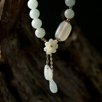 Flower Shape Shell Natural Jade Beads Waterdrop 14K Gold Filled Strand Bracelets for Women Fine Jewelry Accessories Gift YBR410