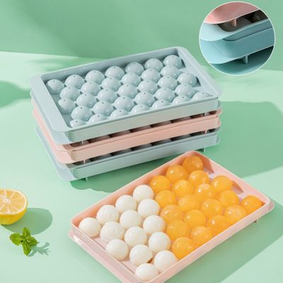 33กริด Ice Cube Maker รูปร่างแม่พิมพ์ Reusable Ice Ball Cube ถาดถังน้ำแข็ง Popsicle ซิลิโคนช็อกโกแลตแม่พิมพ์ในครัวเรือน Gadgets