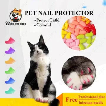 Amazon.com: Pretty Claws 3 Month Supply Soft Nail Caps with Adhesive for Dog  Claws - Amethyst Glitter X-Small