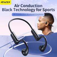 หูฟังบลูทูธออกกำลังกาย ไม่เจ็บหู ใส่วิ่ง ใส่กระโดดแล้วไม่ร่วง Air conduction headset sport waterproof ipx4 Awei A886BL for music and call time 7 hour