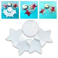 5 PcsSet Five-pointed Star Coaster+Cup Mat Holder Epoxy Resin Mold Mug Pad + Storage Base DIY Crafts Silicone Mould