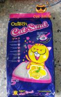 ทรายแมวอนามัย-เม็ดกลม ออสเทค Ostech cat sand (กลิ่นเลมอน) 5 L.