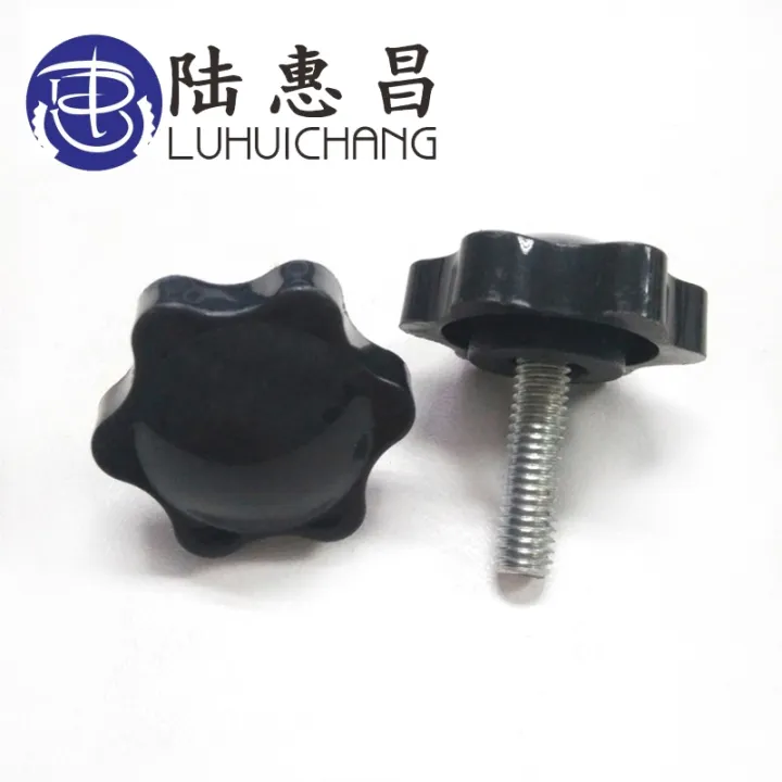 luchang-m8-x-60-mm-38-benang-pengganti-bintang-hand-knob-pengetatan-sekrup-perak-nada-diameter-kepala-38-mm