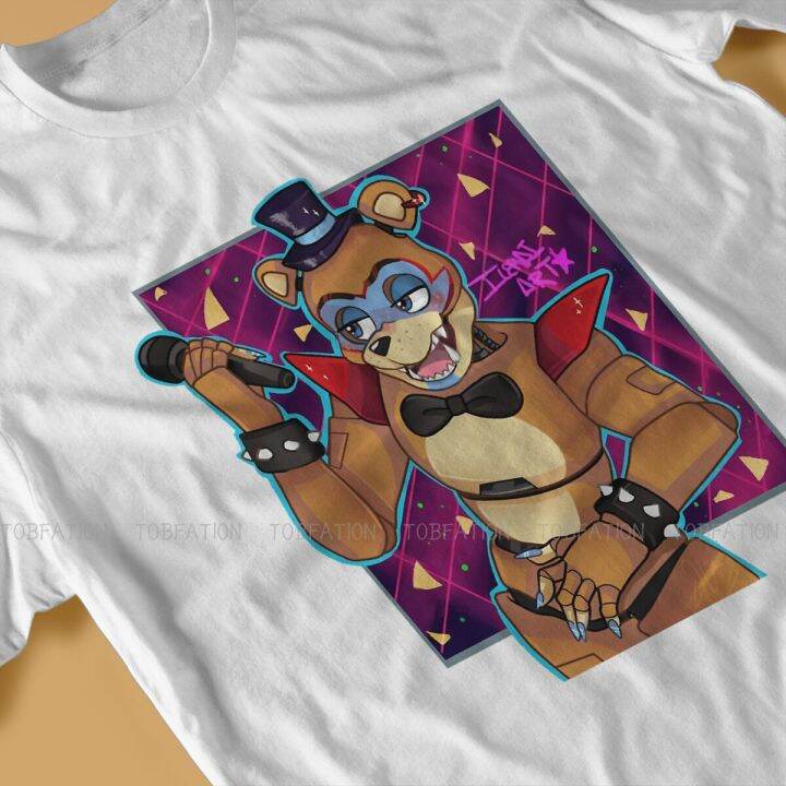 superstar-hipster-tshirts-fnaf-game-security-breach-male-pure-cotton-t-shirt-100-cotton-gildan