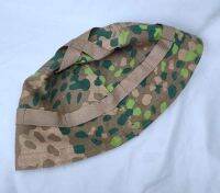 Reenactment ทหาร WW2กองทัพเยอรมัน PARATROOPER DOT 44 PEA CAMOUFLAGE M38หมวกกันน็อก COVER2023