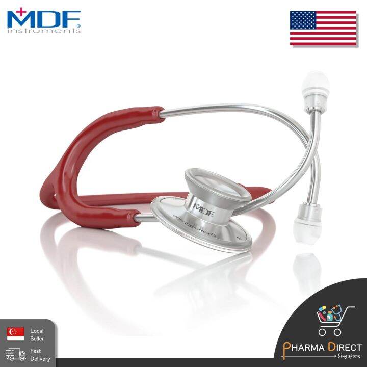 MDF ACOUSTICA® Stethoscope MDF747XP BURGUNDY RED Made by MDF USA