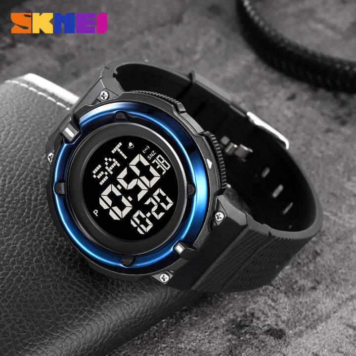 นาฬิกา-skmei-2023สำหรับผู้ชาย-jam-tangan-digital-ใหม่50ม-jam-tangan-sport-ว่ายน้ำป้องกันอากาศสำหรับผู้ชาย2010