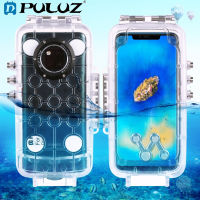 PULUZ 40M/130ft เคสดำน้ำกันน้ำสำหรับ Huawei Mate 20 Pro,การถ่ายวิดีโอใต้น้ำปลอกหุ้ม (ใส)