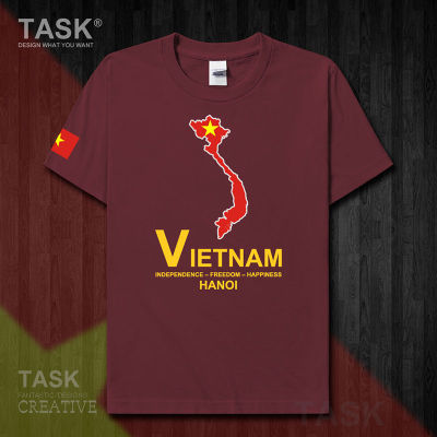 Mens Short Sleeve T-shirt National Team Clothes Summer Casual Fashion Vnm Hani Vietnam 50 100% Cotton Gildan