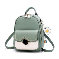 [COD] womens bag 2021 new fashion Korean ins retro round foreign style backpack