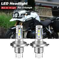 2PCS รถจักรยานยนต์ LED ไฟหน้าหลอดไฟสูงต่ำชุด9600lm 6000K H4 6000K สำหรับ Tiger Explorer 1200 1215 XC-XRX 800XC