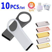 10pcs USB Flash Drive 4GB 8GB 2.0 High Speed Pen Drive 16GB 32GB 64GB 128GB Pendrive Metal Memoria Usb Sticks Free Custom LOGO