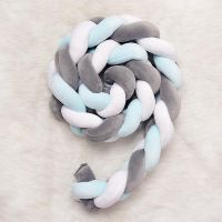 Decorative Sofa Pillow Baby Bumper Crib Bed Protector Kids Room Decor Nordic Long Knotted Braid Knot Cushion