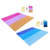 Outdoor Beach Blanket Sandproof Waterproof Picnic Mat With Sand Pockets Folding Camping Mat For Camping Accessories 200 X 145cm Sleeping Pads