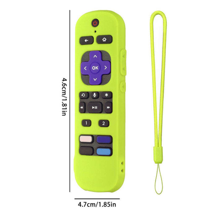 ซินซู-สายคล้องแบบมีเคสป้องกันใช้ได้กับรีโมทเสียง-roku-pro-roku-ultra-2022-4k-roku-แท่งสตรีมมิ่งการควบคุมระยะไกล