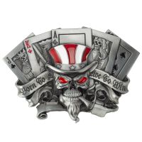 【CW】﹍■  Poker Joker Buckle Straight  Punk Music Clothing Accessories