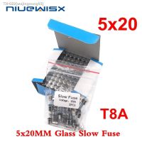 ❣ 20pcs/lot 5x20mm 8A 250V slow fuse 5x20 T8A 250V Glass Fuse 5mmx20mm New and original free shipping