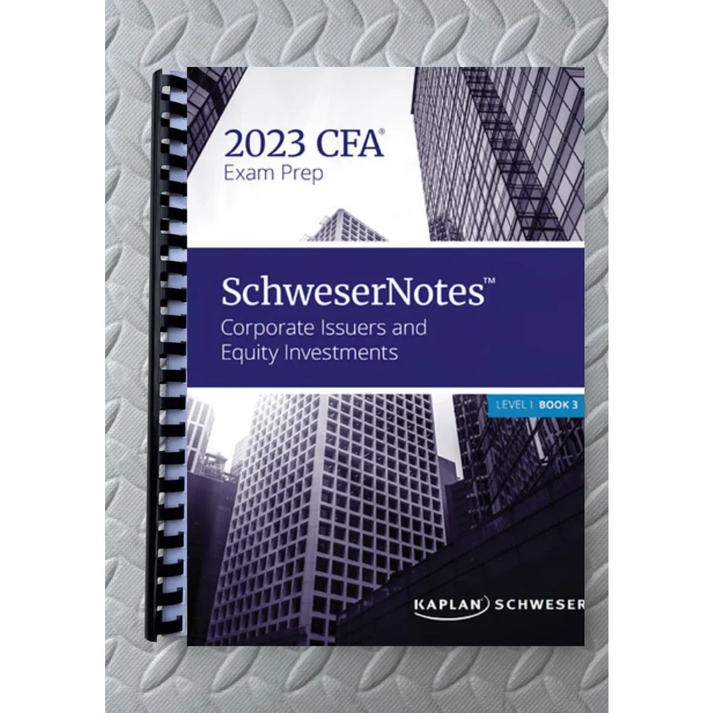 超高品質で人気の 2023 CFA SchweserNotes Level 1 dinter.com.hn