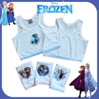 ✔️?Frozen เสื้อกล้ามเด็กตัวสั้นสีขาว ลายเอลซ่า งานลิขสิทธิ์แท้