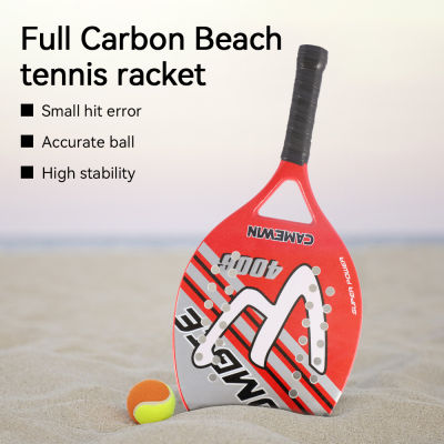 Padel Full Carbon Beach Tennis Paddle Beach Tennis Racket Soft EVA Face Tennis Racquet Mens Tennis Padel Raquete Beach Tennis