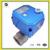 ☌☋◐ CWX-25S motorized ball valve with manual function with stainless steel material DC3-6v DC12v DC24v AC110v AC220v for water leak