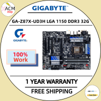 ใช้มาเธอร์บอร์ด GA-Z87X-UD3H Gigabyte LGA 1150 DDR3 USB3.0 32กรัม Z87 Z87X-UD3H เมนบอร์ด Z87X สำหรับเดสก์ท็อปเมนบอร์ด UD3H SATA3 SATA 3 III