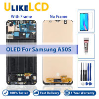 6.4 OLED สำหรับ Samsung Galaxy A50S SM-A507FN /Ds A507F /Ds A507จอแสดงผล LCD Touch Screen Digitizer ที่มีกรอบสำหรับ Samsung A50S Lcd