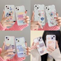 【Great. Cell phone case】สำหรับ OPPO A96 A76 A56 A94 A74 A54 A9 A5 A31 A53S 2020 A91 A72 A52 A16 A15 A12ดอกไม้เก๋ไก๋การ์ตูนโปร่งใสเคสโทรศัพท์เนื้อนิ่ม TPU