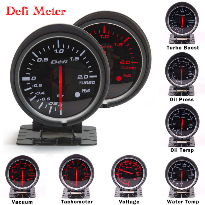 defi-เมตรสไตล์-bf-2-5นิ้ว-defi-gauge-60มม-temp-boost-โวลต์เครื่องดูดฝุ่น-tachometer-อุณหภูมิน้ำ