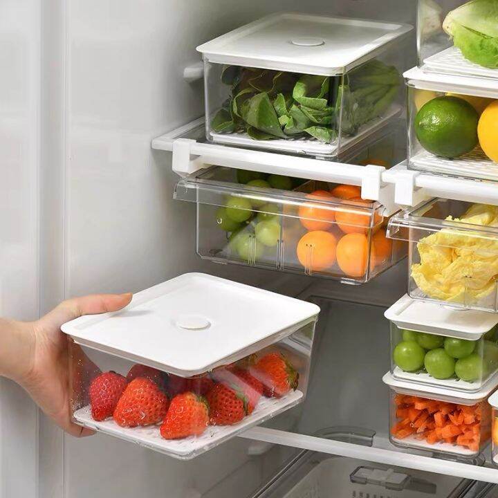 Airtight Container Fridge Organizer Food Storage Fruits and Vegetables ...