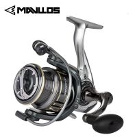 ZZOOI Mavllos Shallow Spool Fishing Spinning Reel Ratio 5.2:1 Max Drag 8kg Saltwater Carp Fishing Reel with Rubber Knob