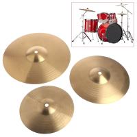 Beginner Copper Alloy Crash Cymbal Drum Durable Brass Percussion Instrument Accessories 8/10/12Inch