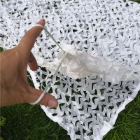 Size 2X3 3X3 3X4 4X5M 2 Layers Snow White Camouflage Net Sun-shade-Net Outdoor Military Hunting Camping Mesh Netting