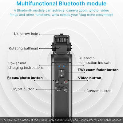 Ulanzi เซลฟี่่บลูทูธไร้สายแบบ MT-40สำหรับ Iphone 12 Pro Max 12 Mini Gopro กล้องพร้อมรีโมทคอนโทรลขาตั้งกล้องเล็กๆพับได้