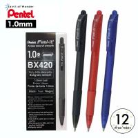 ( Promotion+++) คุ้มที่สุด Pen ปากกาลูกลื่น เพนเทล IFeel-it BX420 1.0mm กล่องละ 12 ด้าม ราคาดี ปากกา เมจิก ปากกา ไฮ ไล ท์ ปากกาหมึกซึม ปากกา ไวท์ บอร์ด
