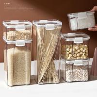 460ML/700ML/1300ML/1800ML Storage Jar Transparent Food Storage Box Leak-proof Seasoning Storage Jar For Home