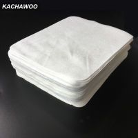 Kachawoo 100ชิ้นสีขาวทะเลเกาะผ้าไมโครไฟเบอร์แว่นตาทำความสะอาดผ้าหนังนิ่มเลนส์ทำความสะอาดผ้าเช็ดทำความสะอาดอุปกรณ์เสริม