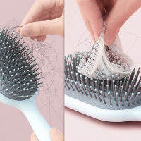 Mazhaha 50pcs ทำความสะอาดสุทธิสำหรับแปรงผมหวี AIRBAG PET comb แปรงทำความสะอาดป้องกัน