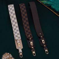 suitable for lv Messenger Bag Shoulder Strap Checkerboard Wide Shoulder Strap Vegetable Tanned Leather Bag Messenger Strap Replacement Trendy suitable for lv