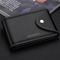 Wallets Men Genuine Leather business Clutch Bag 2018 Male Purse Bifold Money Clamp Credit Card Case Cash Clip Wallet Card Holders